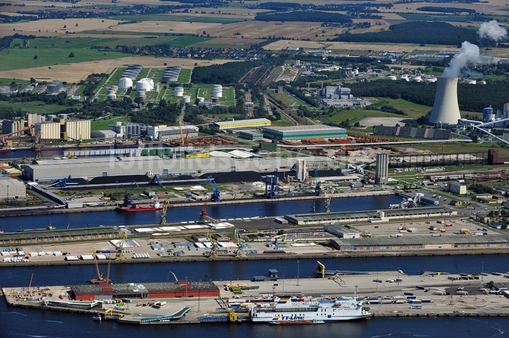 Luftbild Rostock - Rostocker Hafen in Mecklenburg-Vorpommern