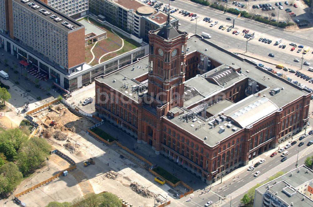 Luftbild Berlin - Rotes Rathaus / Red Town Hall Berlin-Mitte