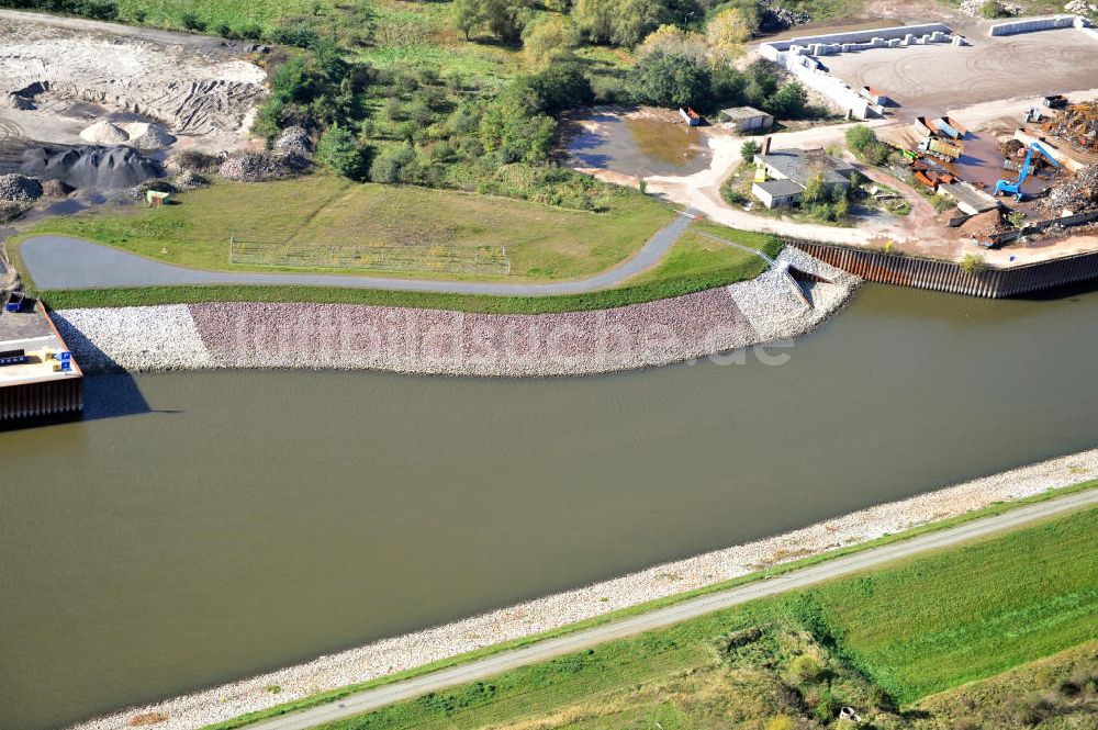 Luftbild Magdeburg - Rothenseer Verbindungskanal in Magdeburg