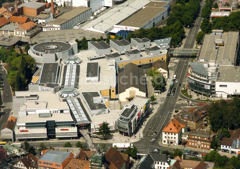 Bayreuth / Bayern von oben - Rothmain-Center im Stadtzentrum von Bayreuth.