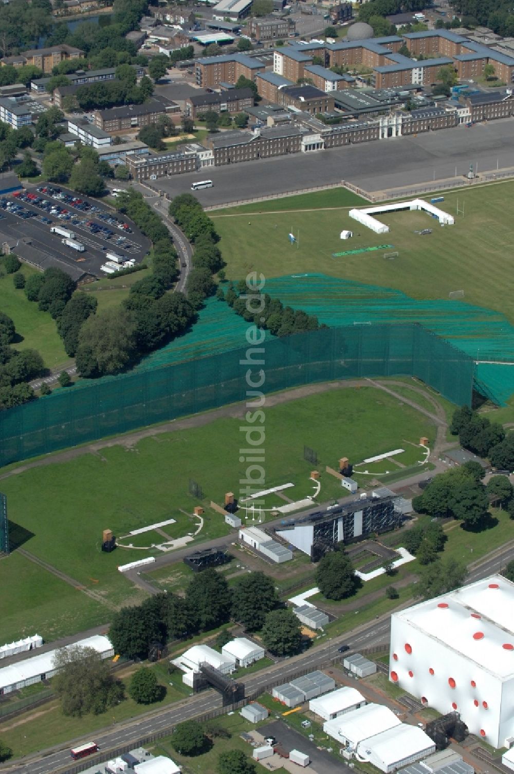 London aus der Vogelperspektive: Royal Artillery Barracks London ein Austragungsort der Olympischen Spiele 2012