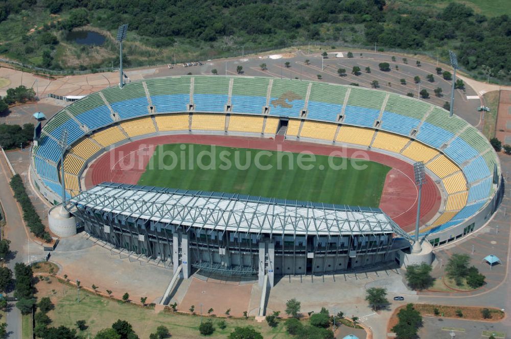 Rustenburg von oben - Royal Bafokeng Stadion / Stadium Rustenburg Südafrika / South Africa