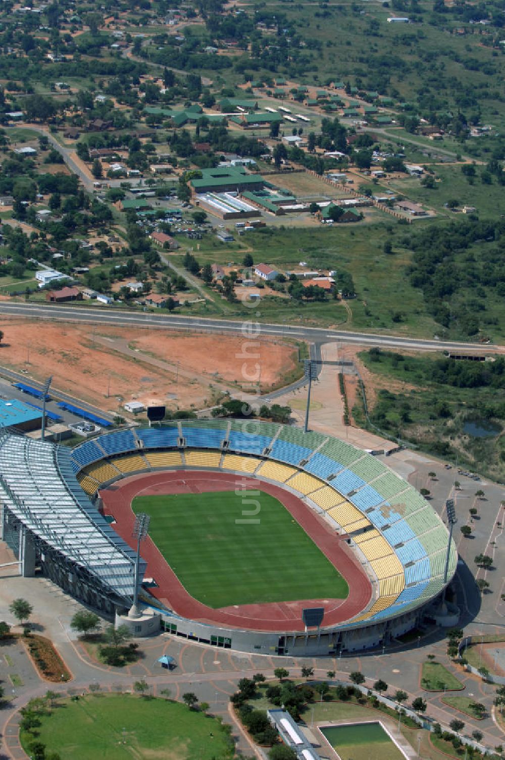 Rustenburg aus der Vogelperspektive: Royal Bafokeng Stadion / Stadium Rustenburg Südafrika / South Africa