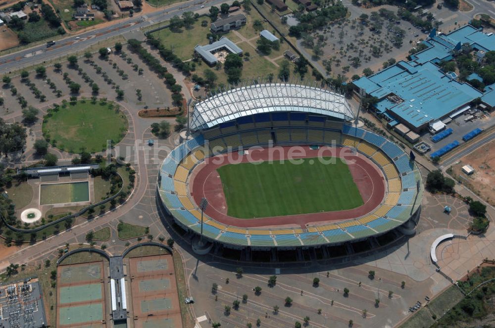 Rustenburg von oben - Royal Bafokeng Stadion / Stadium Rustenburg Südafrika / South Africa