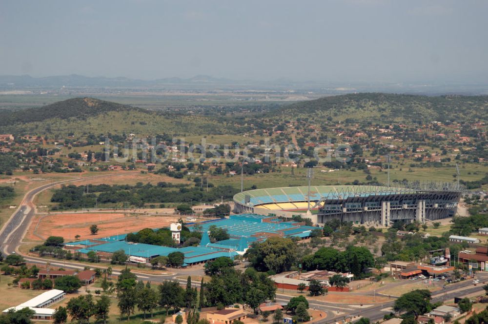 Rustenburg von oben - Royal Bafokeng Stadion / Stadium Rustenburg Südafrika / South Africa