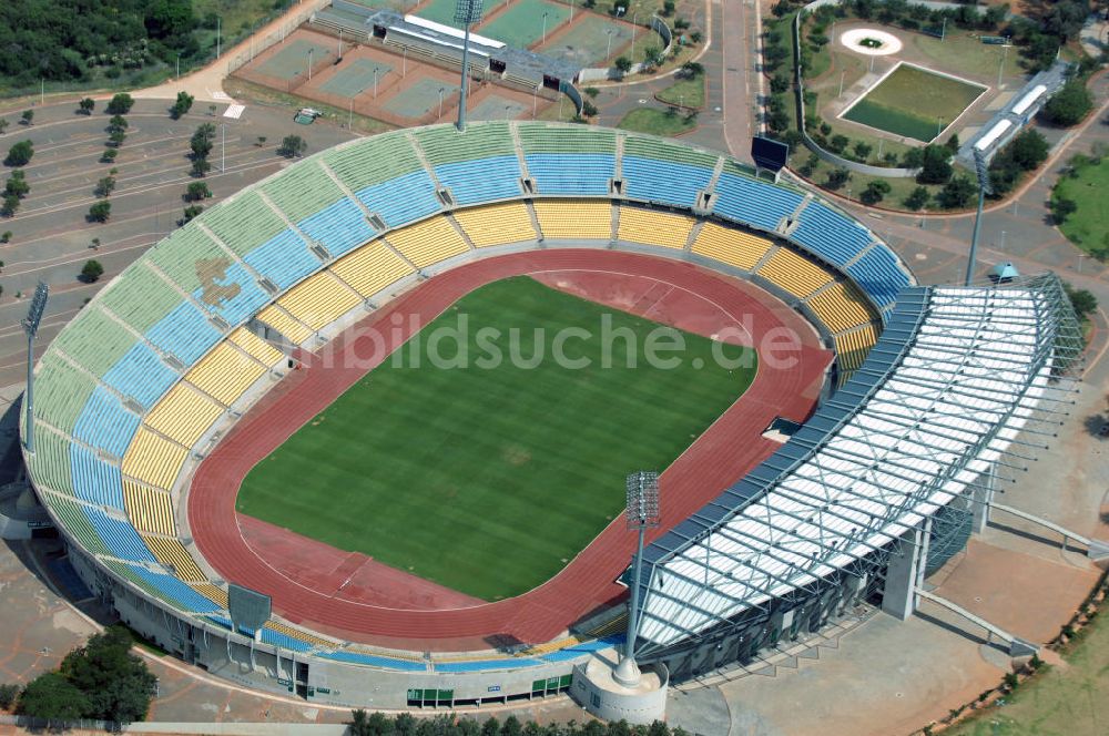 Rustenburg von oben - Royal Bafokeng Stadion / Stadium Rustenburg Südafrika / South Africa