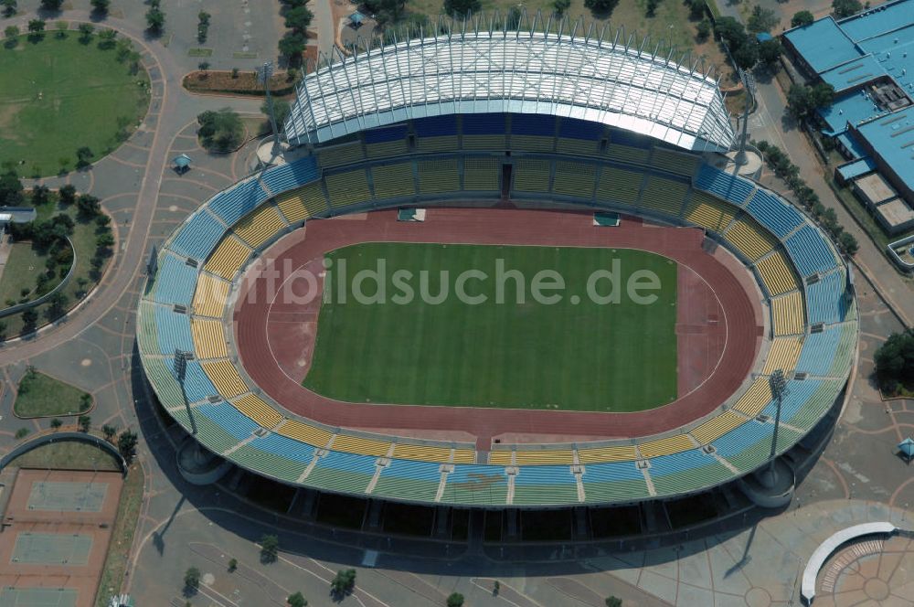 Rustenburg von oben - Royal Bafokeng Stadion / Stadium Rustenburg Südafrika / South Africa