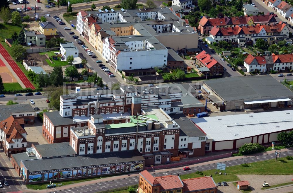 Magdeburg aus der Vogelperspektive: Röstfein Kaffee GmbH in Magdeburg im Bundesland Sachsen-Anhalt