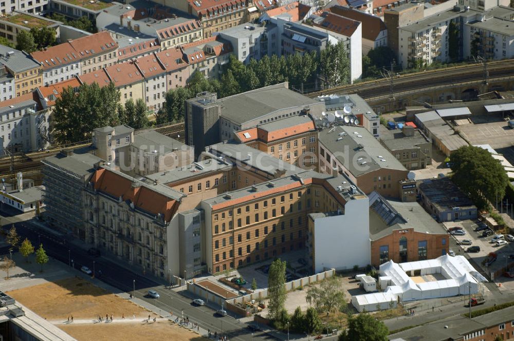 Luftbild Berlin - RTL und REUTERS am Schiffbauerdamm in Berlin