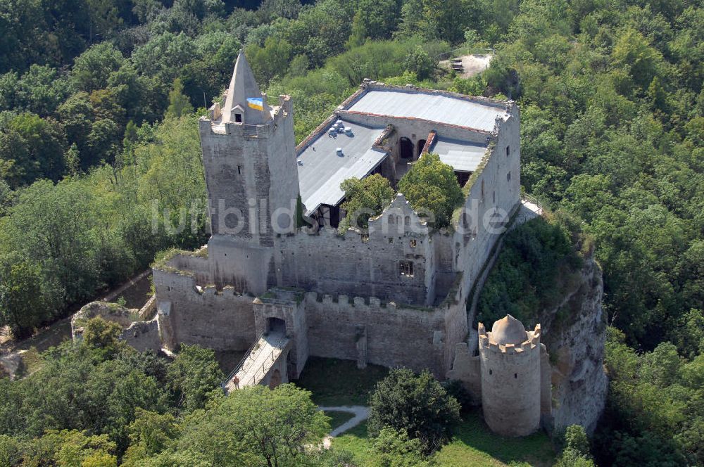 Bad Kösen von oben - Rudelsburg (Bad Kösen)