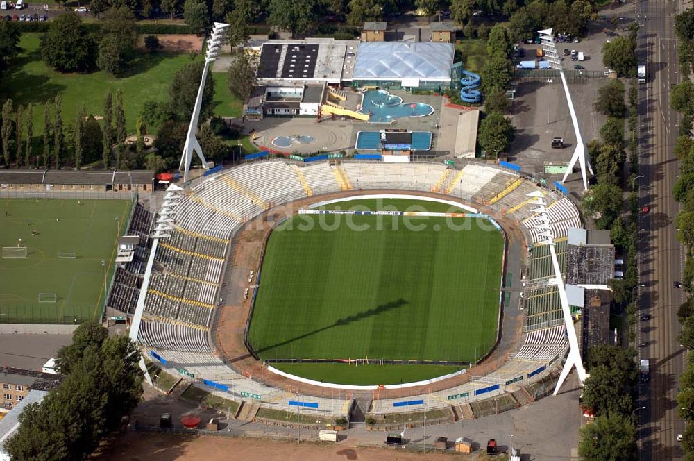 DRESDEN aus der Vogelperspektive: Rudolf-Harbig-Stadion Dresden