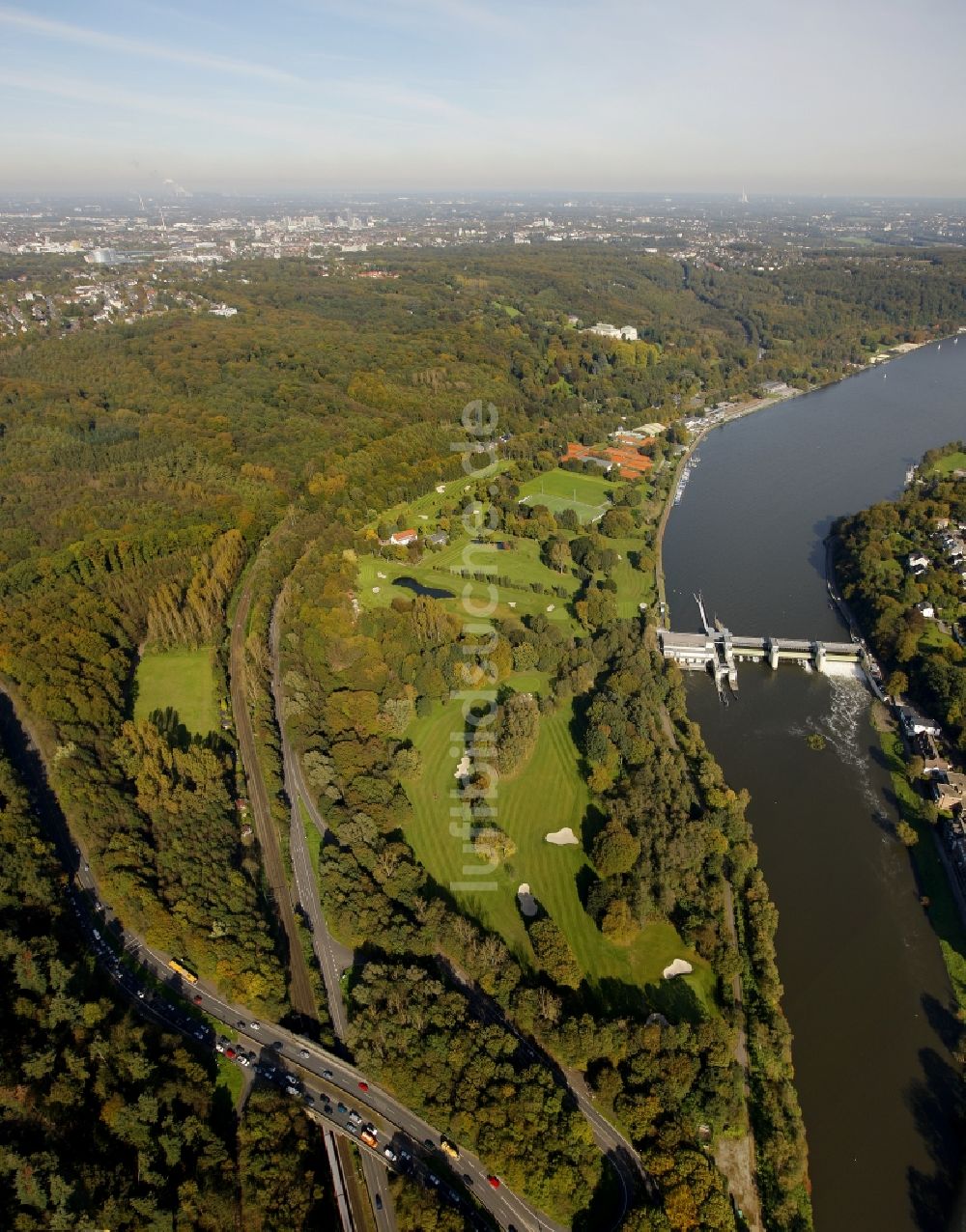 Luftaufnahme Essen - Ruhr in Essen im Bundesland Nordrhein-Westfalen