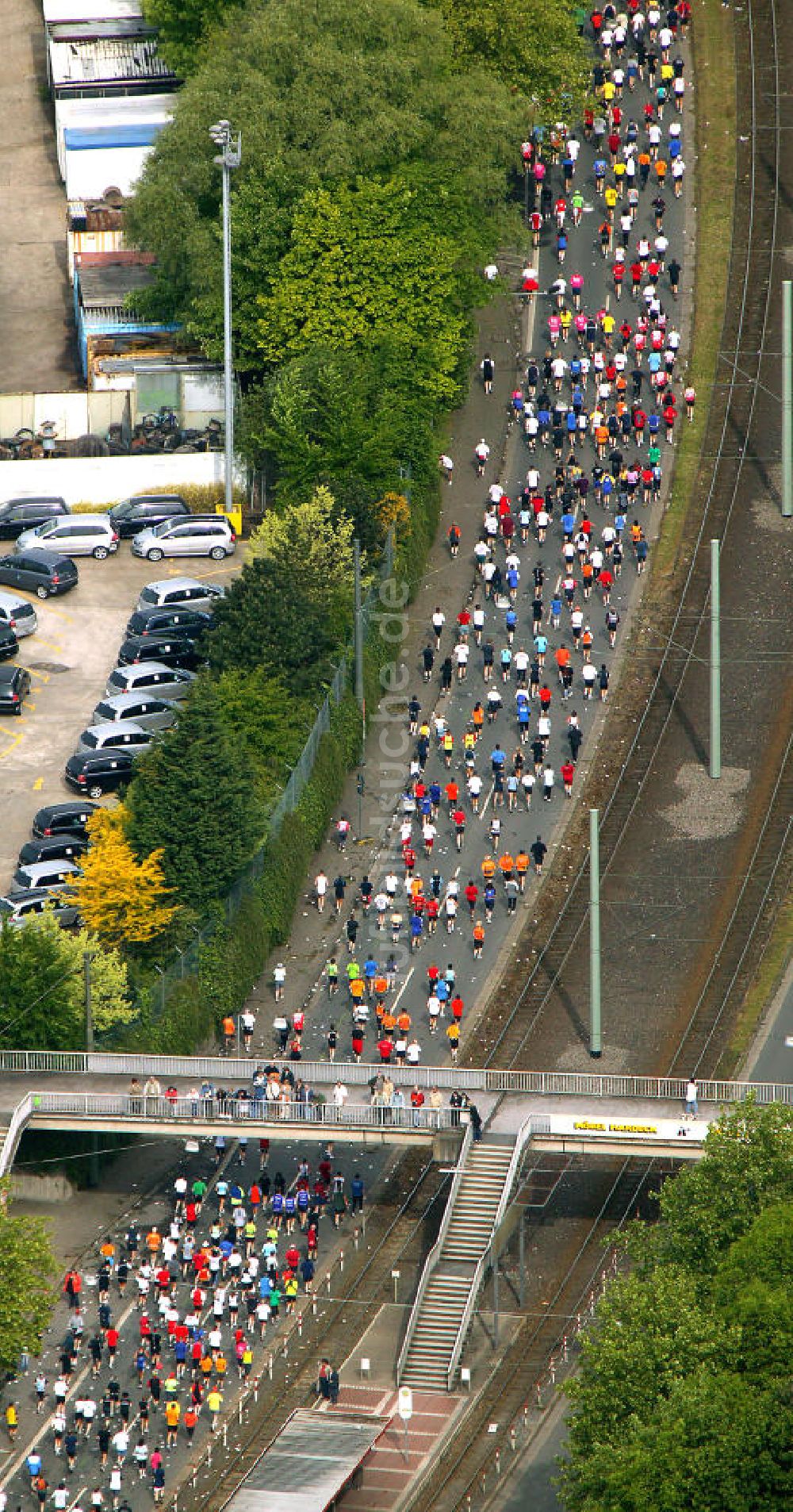 Luftbild Bochum - Ruhr marathon Bochum