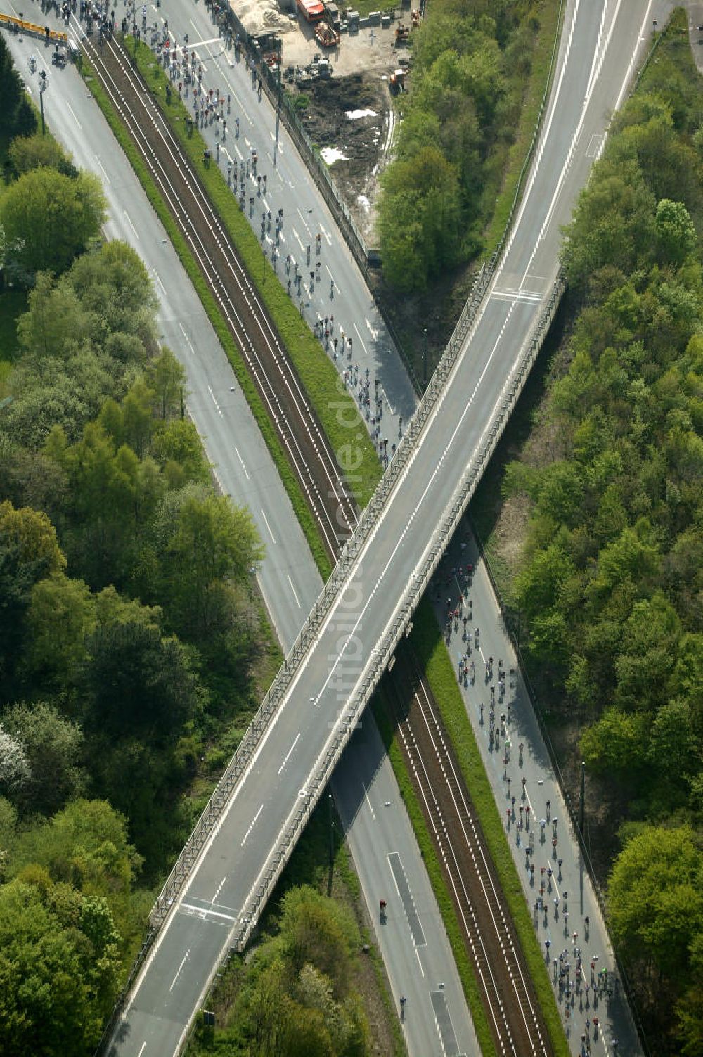 Luftbild Bochum - Ruhrmarathon Bochum