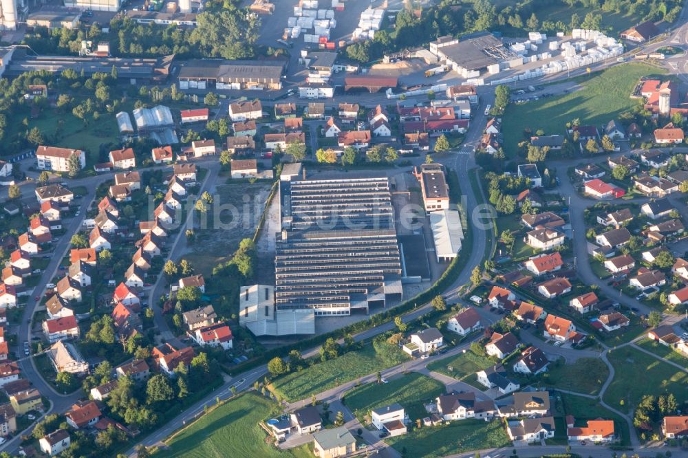 Luftaufnahme Oberrot - Ruine des ehemaligen Fabrik - Gebäudes in Oberrot im Bundesland Baden-Württemberg, Deutschland