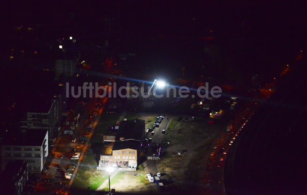 Luftbild Berlin - Ruine des ehemaligen Glaswerks Stralau in Berlin