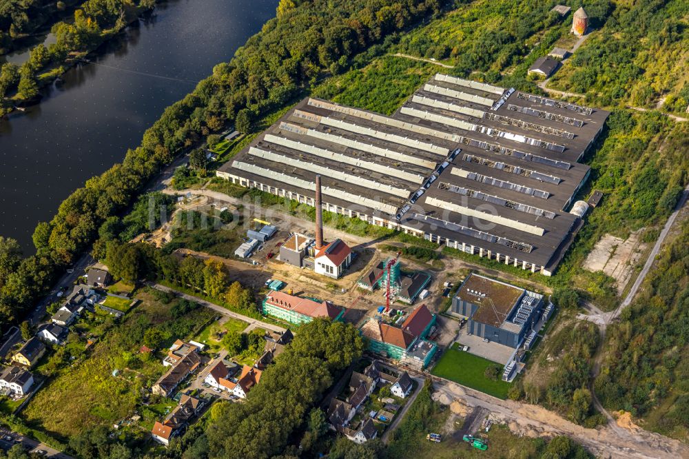 Duisburg aus der Vogelperspektive: Ruine des ehemaligen Rangierbahnhof Wedau in Duisburg im Bundesland Nordrhein-Westfalen, Deutschland