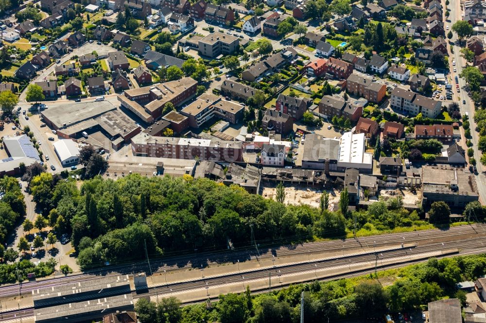 Luftbild Ahlen - Ruine der Gebäude und Hallen in Ahlen im Bundesland Nordrhein-Westfalen, Deutschland