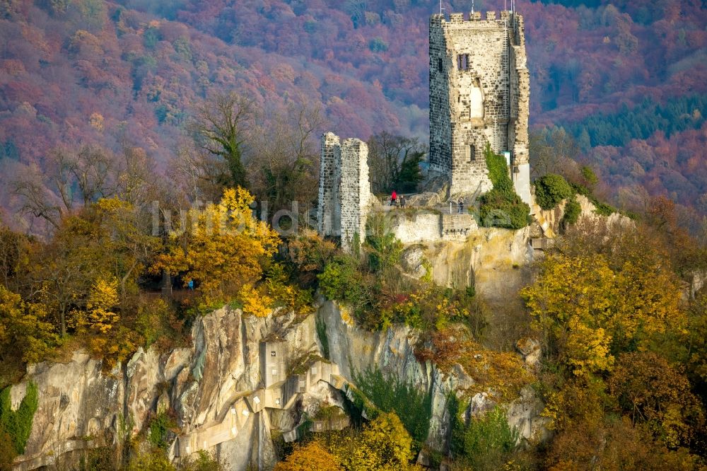 Königswinter Aus Der Vogelperspektive: Ruine Und Mauerreste Der ...