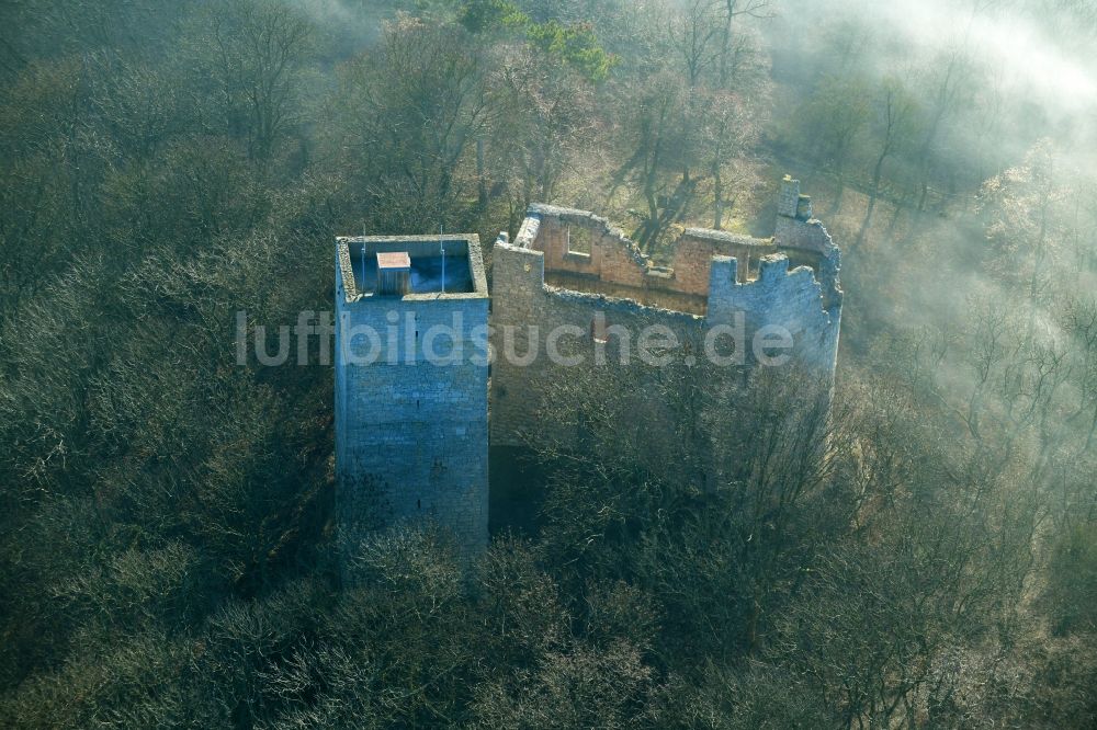 Oldisleben Aus Der Vogelperspektive: Ruine Und Mauerreste Der ...