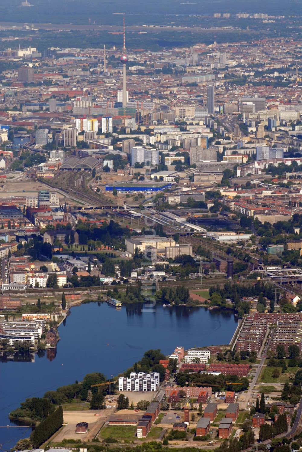 Luftbild Berlin - Rummelsburger Bucht