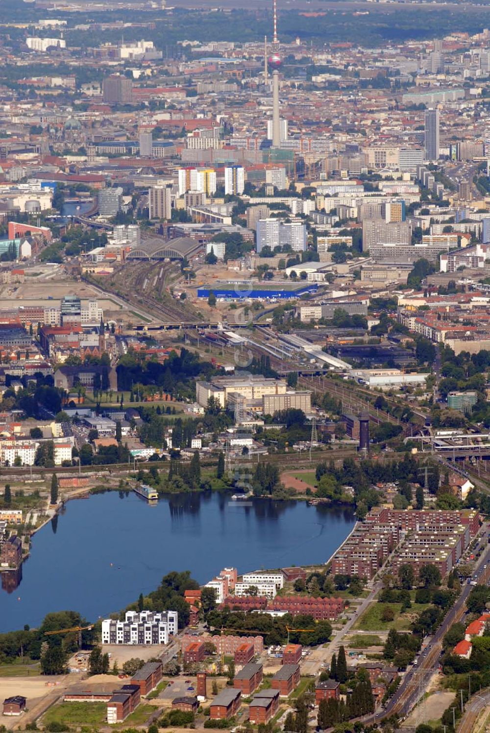 Luftaufnahme Berlin - Rummelsburger Bucht