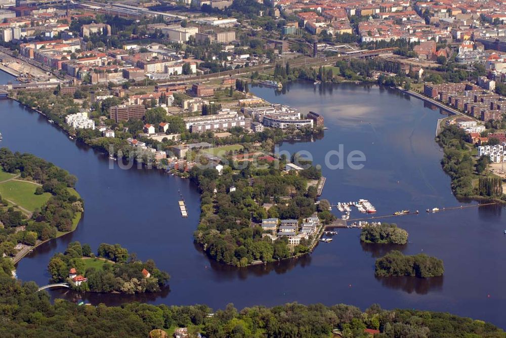 Luftaufnahme Berlin - Rummelsburger Bucht