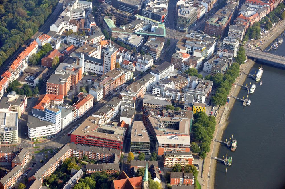 Bremen aus der Vogelperspektive: Rundfunkanstalt Radio Bremen