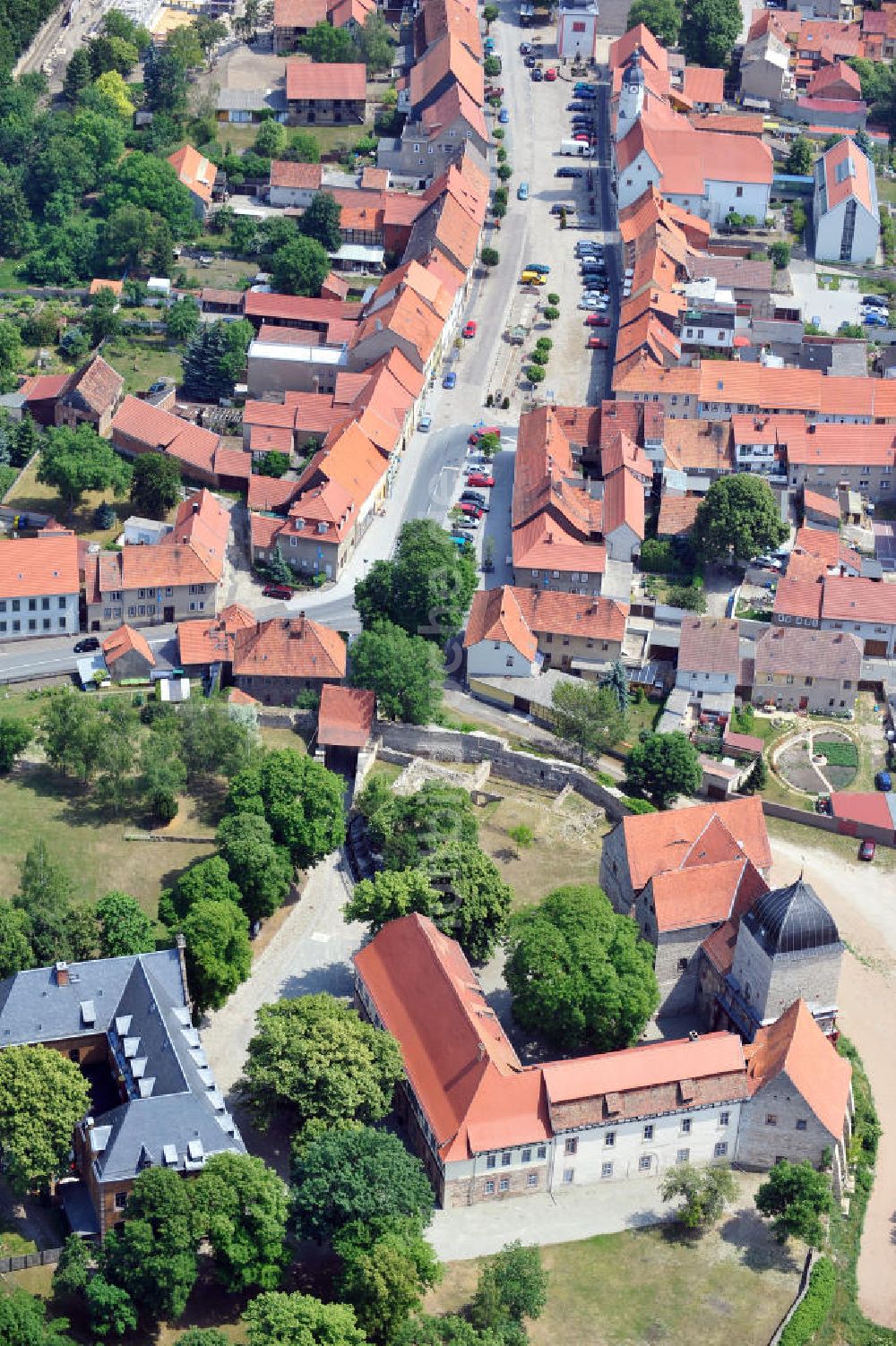 Luftbild Weißensee - Runneburg zu Weißensee in Thüringen