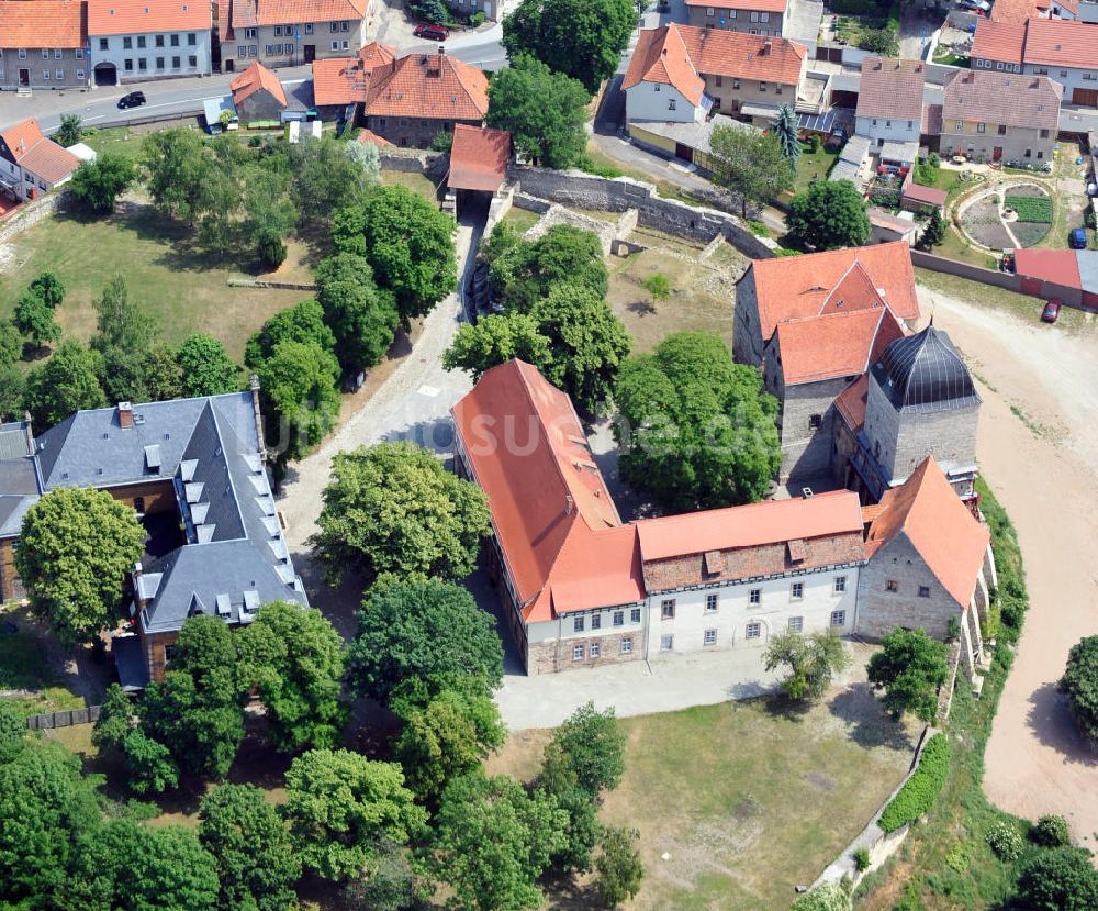 Luftaufnahme Weißensee - Runneburg zu Weißensee in Thüringen