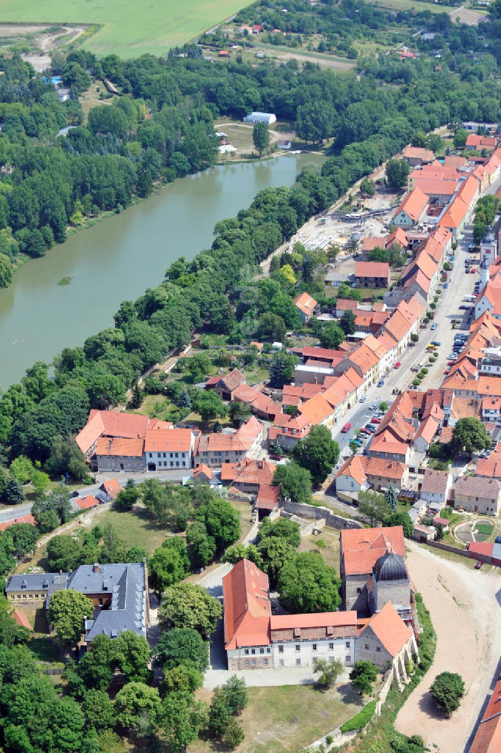 Luftbild Weißensee - Runneburg zu Weißensee in Thüringen