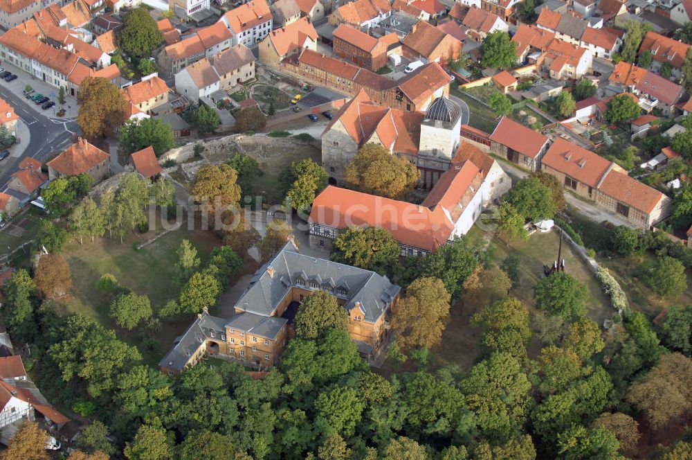 Luftaufnahme Weißensee - Runneburg von Weißensee Thüringen