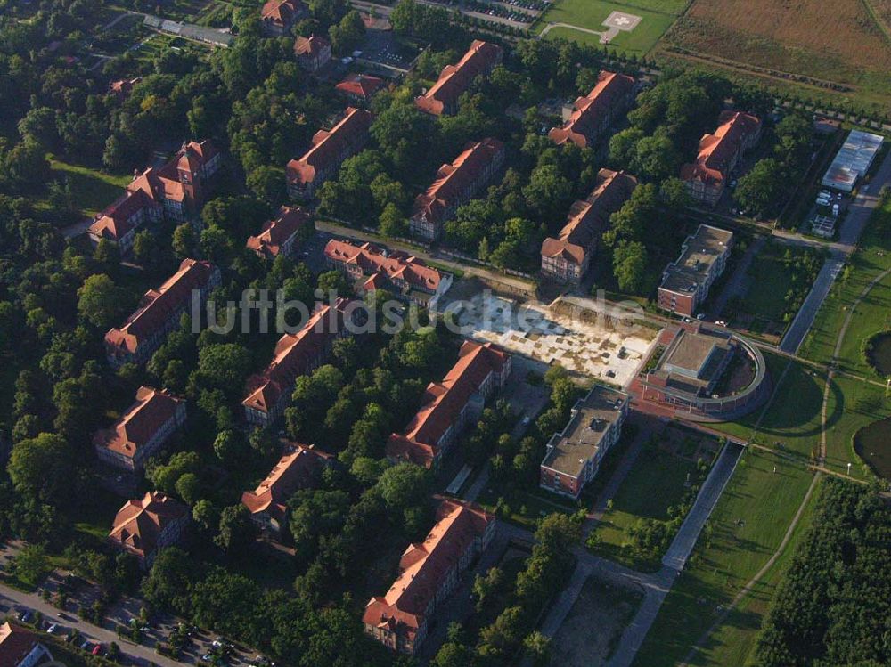 Neuruppin (Brandenburg) aus der Vogelperspektive: Ruppiner Klinikum - Neuruppin (Brandenburg)