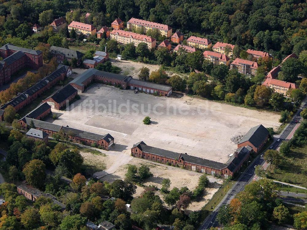 Potsdam aus der Vogelperspektive: russische Kaserne am Bornstedter Feld