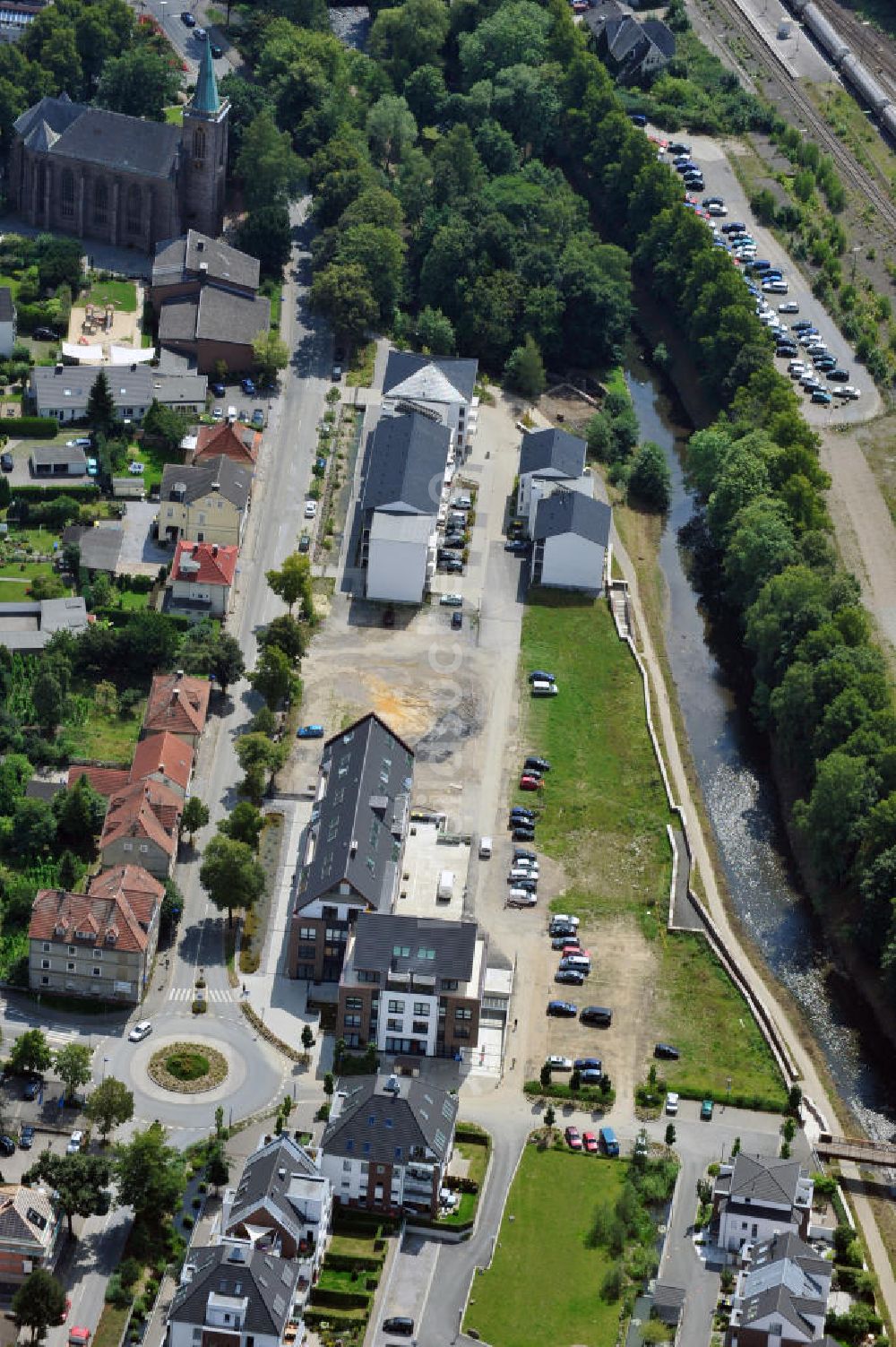 Menden von oben - Ärztehaus in Menden / Nordrhein-Westfalen