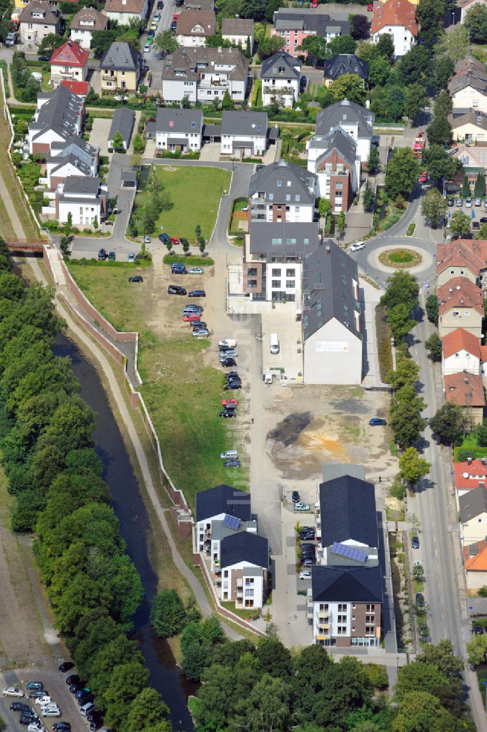 Menden von oben - Ärztehaus in Menden / Nordrhein-Westfalen