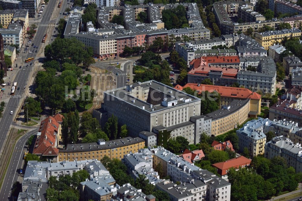 Luftbild Warschau - Ärztezentrum für Otoneurologie (HNO) im Bezirk Ochota in Warschau in Polen