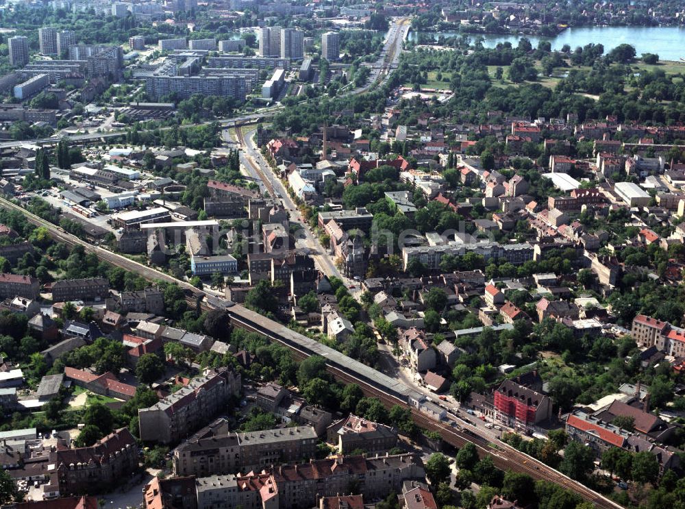 Luftaufnahme Potsdam - S-Bahnhof Babelsberg in Potsdam