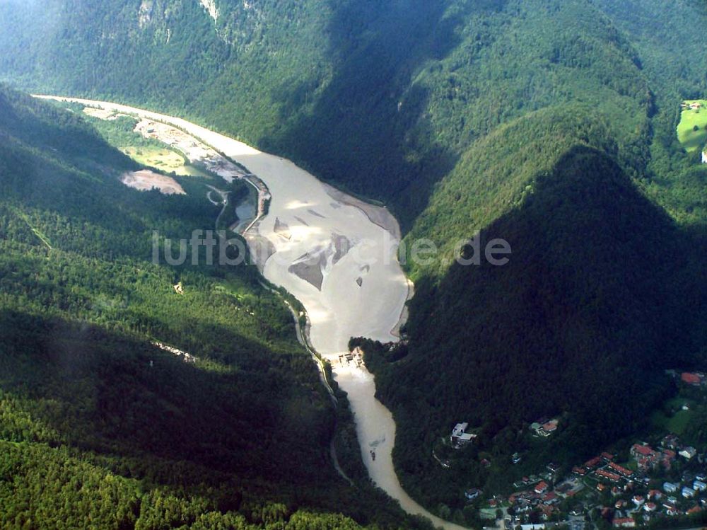 Luftaufnahme Bad Reichenhall - Saalach See - Bayern