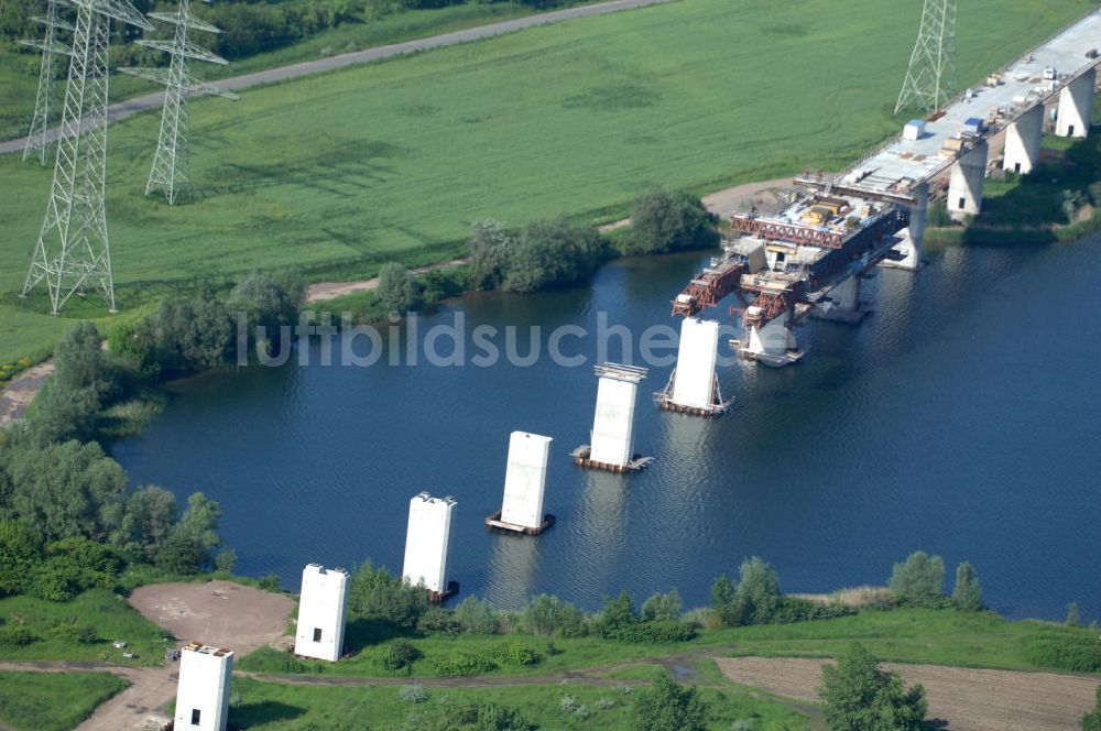 Luftaufnahme Rattmannsdorf - Saale-Elster-Talbrücke über den Rattmannsdorfer See