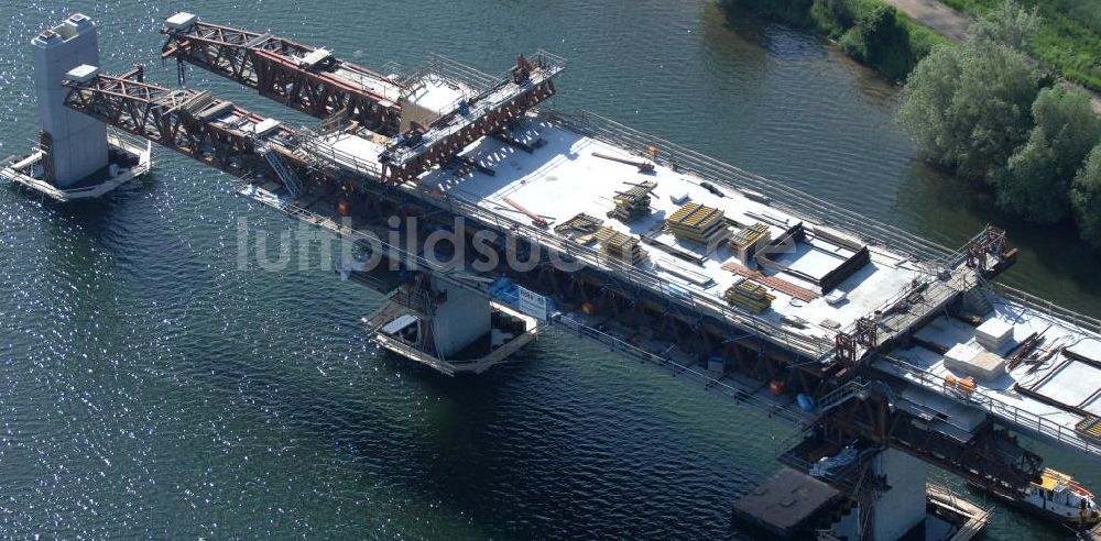 Luftaufnahme Rattmannsdorf - Saale-Elster-Talbrücke über den Rattmannsdorfer See