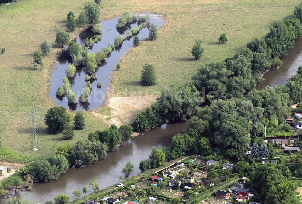 Luftaufnahme Jena - Saale in Wenigenjena in Jena im Bundesland Thüringen