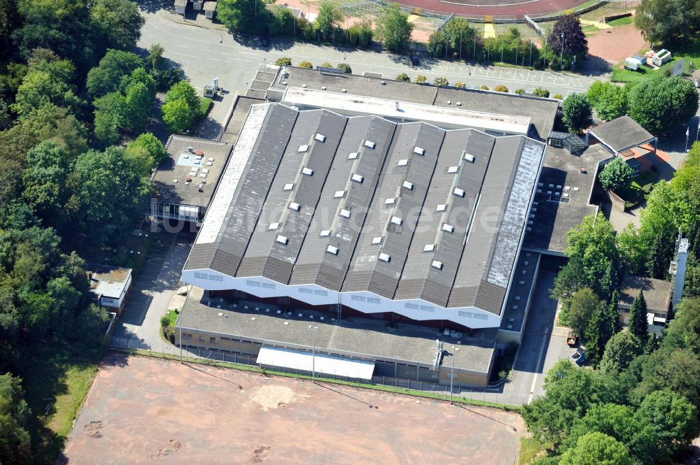 Saarbrücken von oben - Saarlandhalle in Saarbrücken