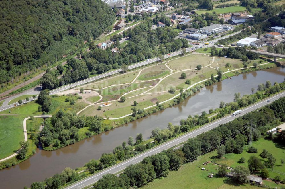 Luftaufnahme Beckingen - Saarverlauf bei Beckingen