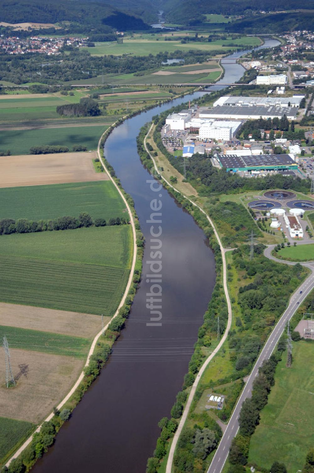 Luftbild Besseringen - Saarverlauf bei Besseringen