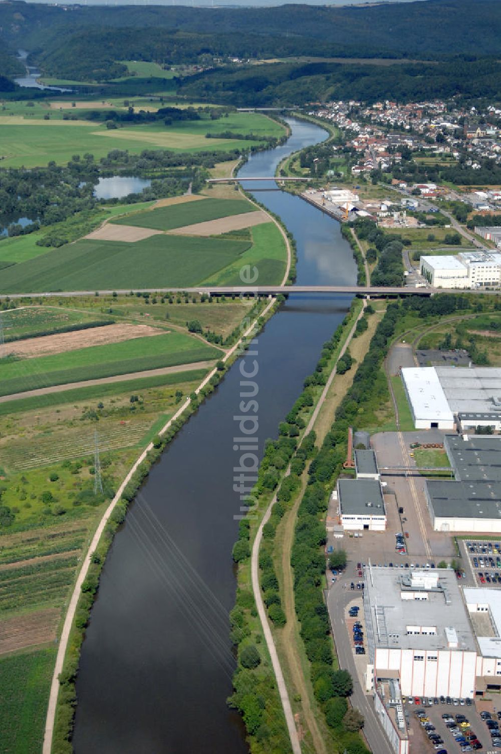 Luftaufnahme Besseringen - Saarverlauf bei Besseringen