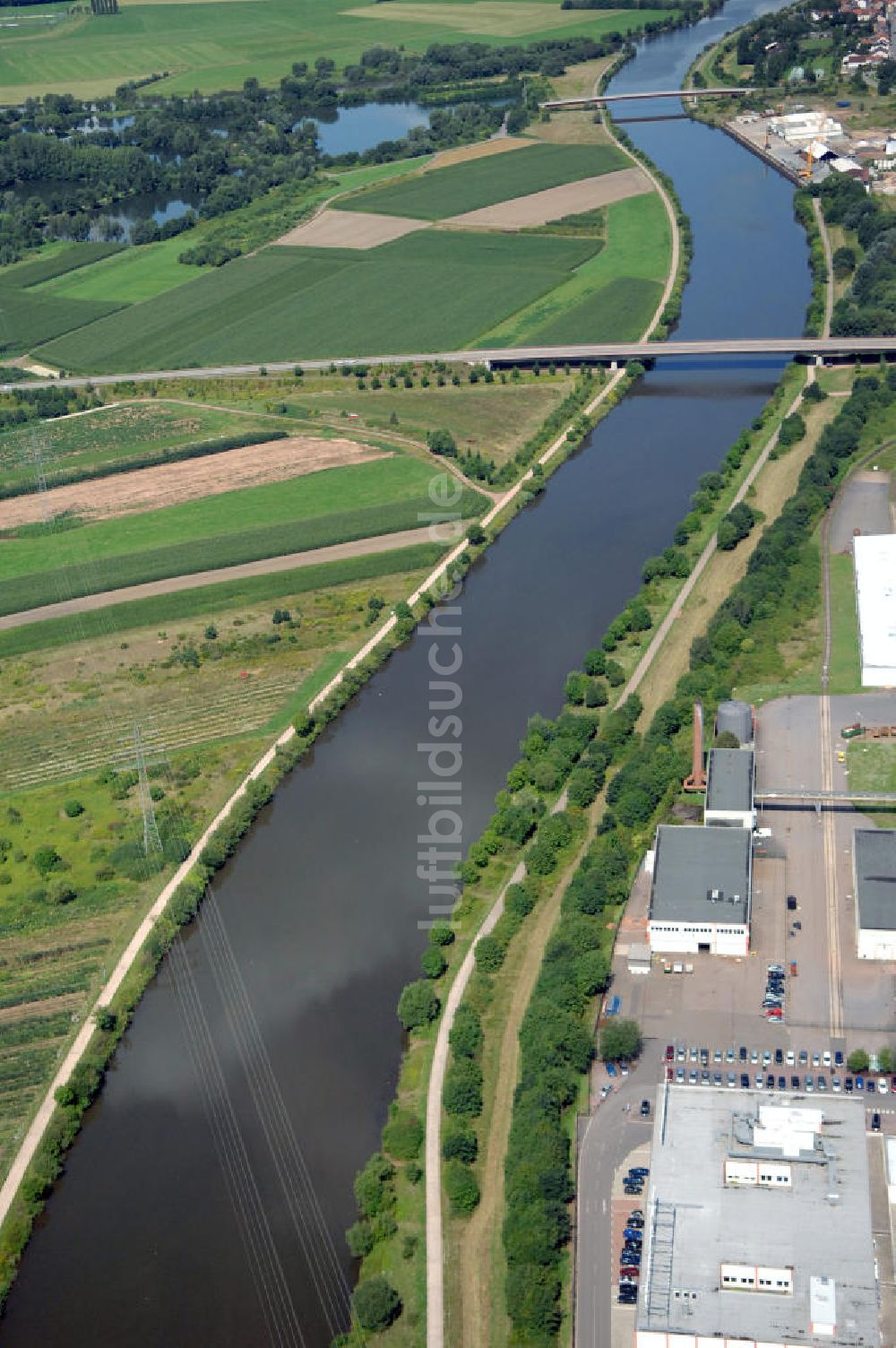 Besseringen von oben - Saarverlauf bei Besseringen