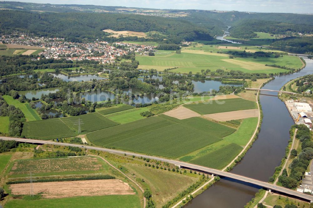 Luftbild Besseringen - Saarverlauf bei Besseringen