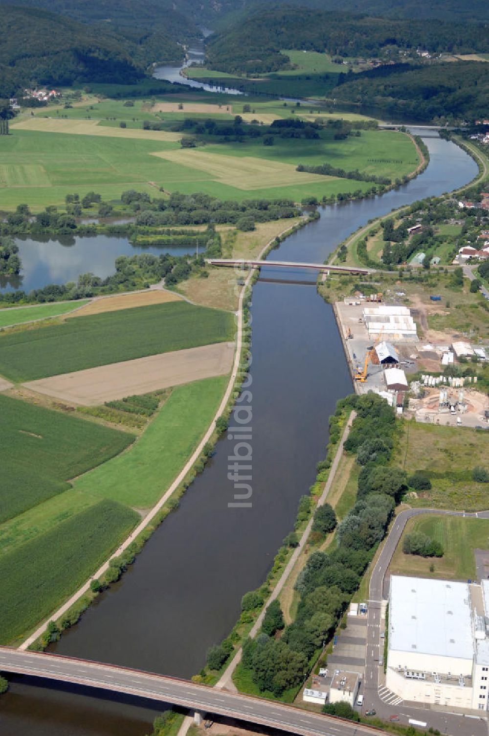 Luftaufnahme Besseringen - Saarverlauf bei Besseringen