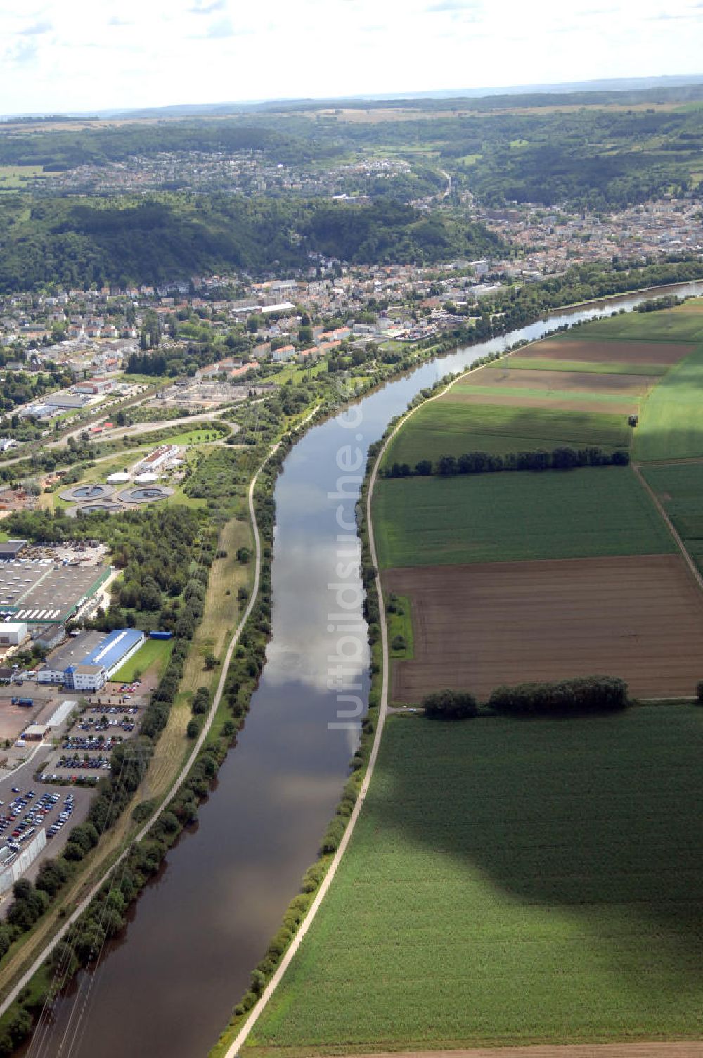 Luftbild Besseringen - Saarverlauf bei Besseringen